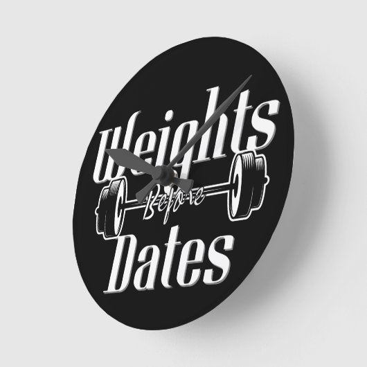 Gewicht vóór datums ronde klok (Hoek)