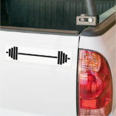 Gewichten Barbell Bumpersticker (Op Truck)