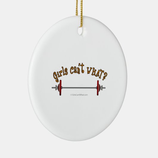 Gewichten - Barbell Keramisch Ornament (Rechts)