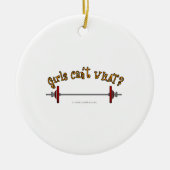 Gewichten - Barbell Keramisch Ornament (Voorkant)