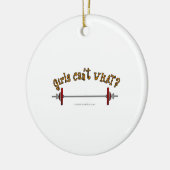 Gewichten - Barbell Keramisch Ornament (Links)