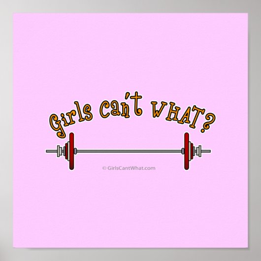 Gewichten - Barbell Poster (Voorkant)