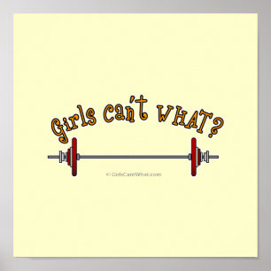 Gewichten - Barbell Poster