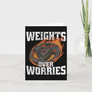 Gewichten boven zorgen - Gewichtheffen Workout Fit Kaart
