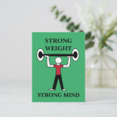Gewichten heffen Bodybuilding Fitness Atleet Briefkaart (Staand voorkant)