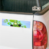 Gewichten heffende Kikker Bumpersticker (Op Truck)