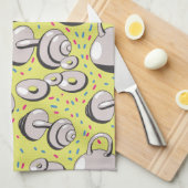 Gewichten patroon theedoek (Quarter Fold)