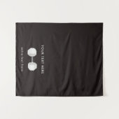 Gewichten Pop Up Winkel Tafel Runner Sign Business Wandkleed (Voorkant (horizontaal))