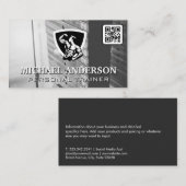 Gewichten sportschool | Flexen van atletisch Man Visitekaartje (Voorkant / Achterkant)