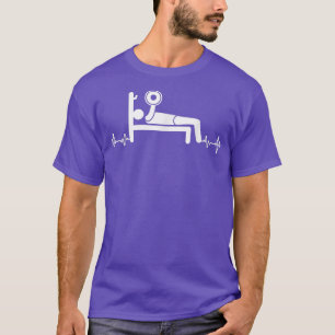Gewichten van banken persbalk Werken uit Gym Weigh T-shirt