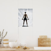 gewichten van het man 3 poster (Keuken)