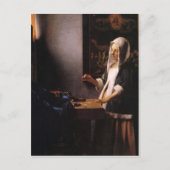 Gewichten van Johannes Vermeer Briefkaart (Voorkant)