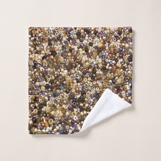 Gewichten van zaadkralen bad handdoek (Wasdoekje)