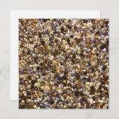 Gewichten van zaadkralen feestdagenkaart (Voorkant / Achterkant)