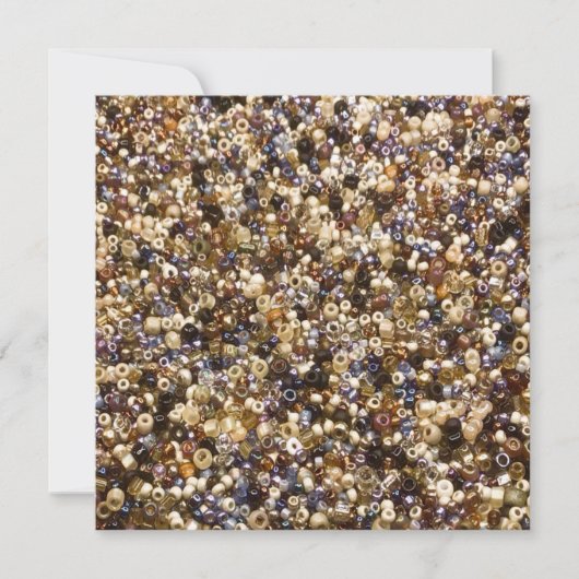 Gewichten van zaadkralen feestdagenkaart (Voorkant)