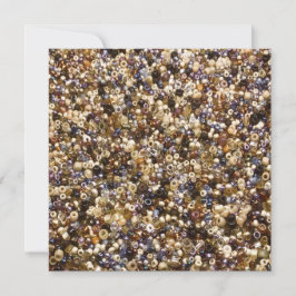 Gewichten van zaadkralen feestdagenkaart