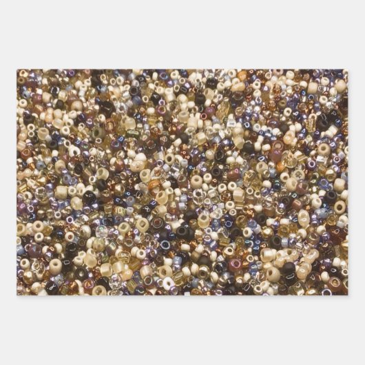 Gewichten van zaadkralen inpakpapier vel (Voorkant)