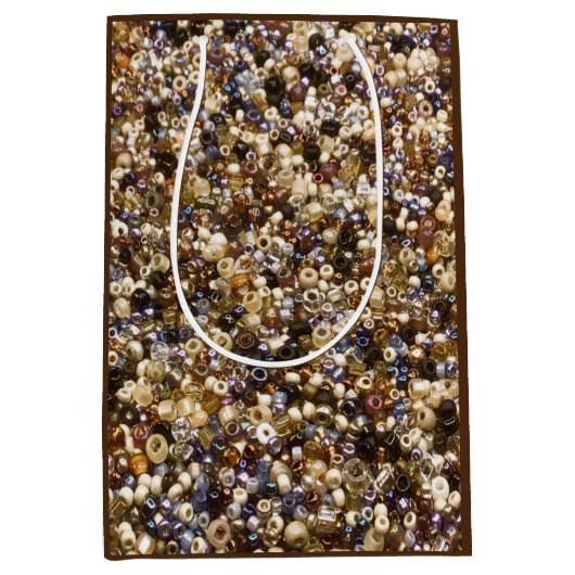 Gewichten van zaadkralen medium cadeauzakje (Voorkant)