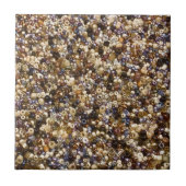 Gewichten van zaadkralen tegeltje (Voorkant)