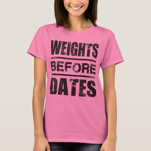Gewichten voor datums - Shirt voor lifters (Voorkant)