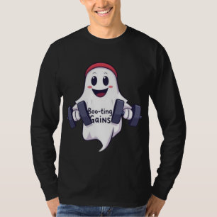 Gewichten voor het heffen van spook t-shirt