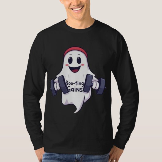 Gewichten voor het heffen van spook t-shirt (Voorkant)