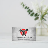 Gewichtenheffer | Gezondheid Fitness | Persoonlijk Visitekaartje (Staand voorkant)