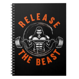 Gewichtfrezen Gorilla Beast Lifting Notitieboek