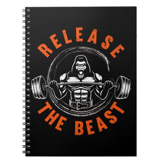 Gewichtfrezen Gorilla Beast Lifting Notitieboek (Voorkant)