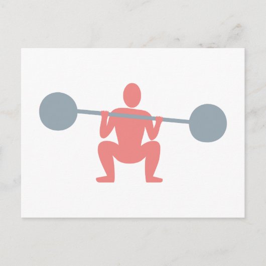 Gewichtheberweegmachine Briefkaart (Voorkant)