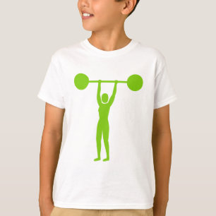 Gewichtheffen 02 - Groene Marsbewoner T-shirt