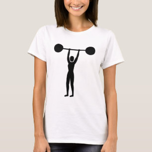 Gewichtheffen 02 - Zwart T-shirt