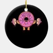 Gewichtheffen Barbell Funny Workout Gym Gewichthef Keramisch Ornament (Achterkant)