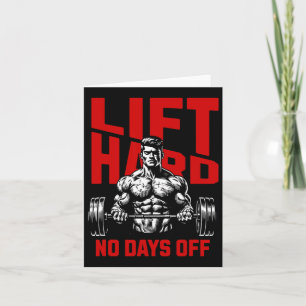Gewichtheffen Bodybuilding Gym Motivatie Gezegde 2 Kaart
