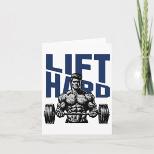 Gewichtheffen Bodybuilding Gym Motivatie Gezegde Kaart