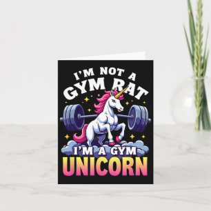 Gewichtheffen Bodybuilding Ik ben geen Gym Rat Uni Kaart