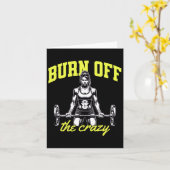 Gewichtheffen Bodybuilding Spieren Trainer Gezegde Kaart (Gele Bloem)