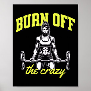 Gewichtheffen Bodybuilding Spieren Trainer Gezegde Poster