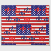 Gewichtheffen Cadeaupapier (Vlak)