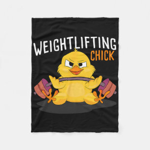 Gewichtheffen Chick Bodybuilding Workout Gym Vrouw Fleece Deken