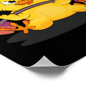 Gewichtheffen Chick Bodybuilding Workout Gym Vrouw Poster (Hoek)