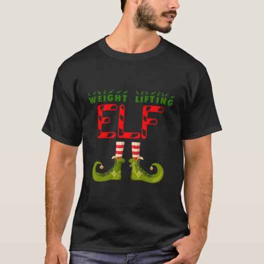 Gewichtheffen Elf Groep Matching Family Pyjama F T-shirt (Voorkant)