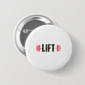 Gewichtheffen Fitnesscentrum Training Workout Ronde Button 5,7 Cm (Voorkant /achterkant)