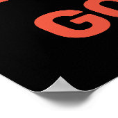 Gewichtheffen gegaan kraken fitness gym poster (Hoek)