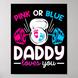 Gewichtheffen Geslacht Onthullen Roze Of Blauwe Da Poster