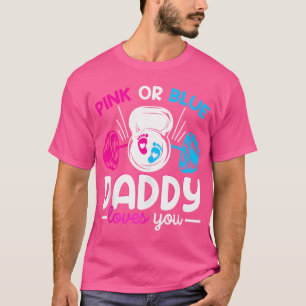 Gewichtheffen Geslacht Onthullen Roze Of Blauwe Da T-shirt