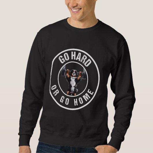 Gewichtheffen Grappig Berner Sennenhond Trui (Voorkant)