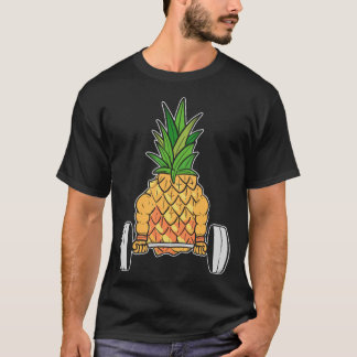 Gewichtheffen Gym Fitness Workout Ananas T-shirt