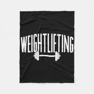 Gewichtheffen Gym Lift Workout Fleece Deken