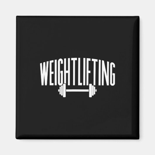 Gewichtheffen Gym Lift Workout Magneet (Voorkant)